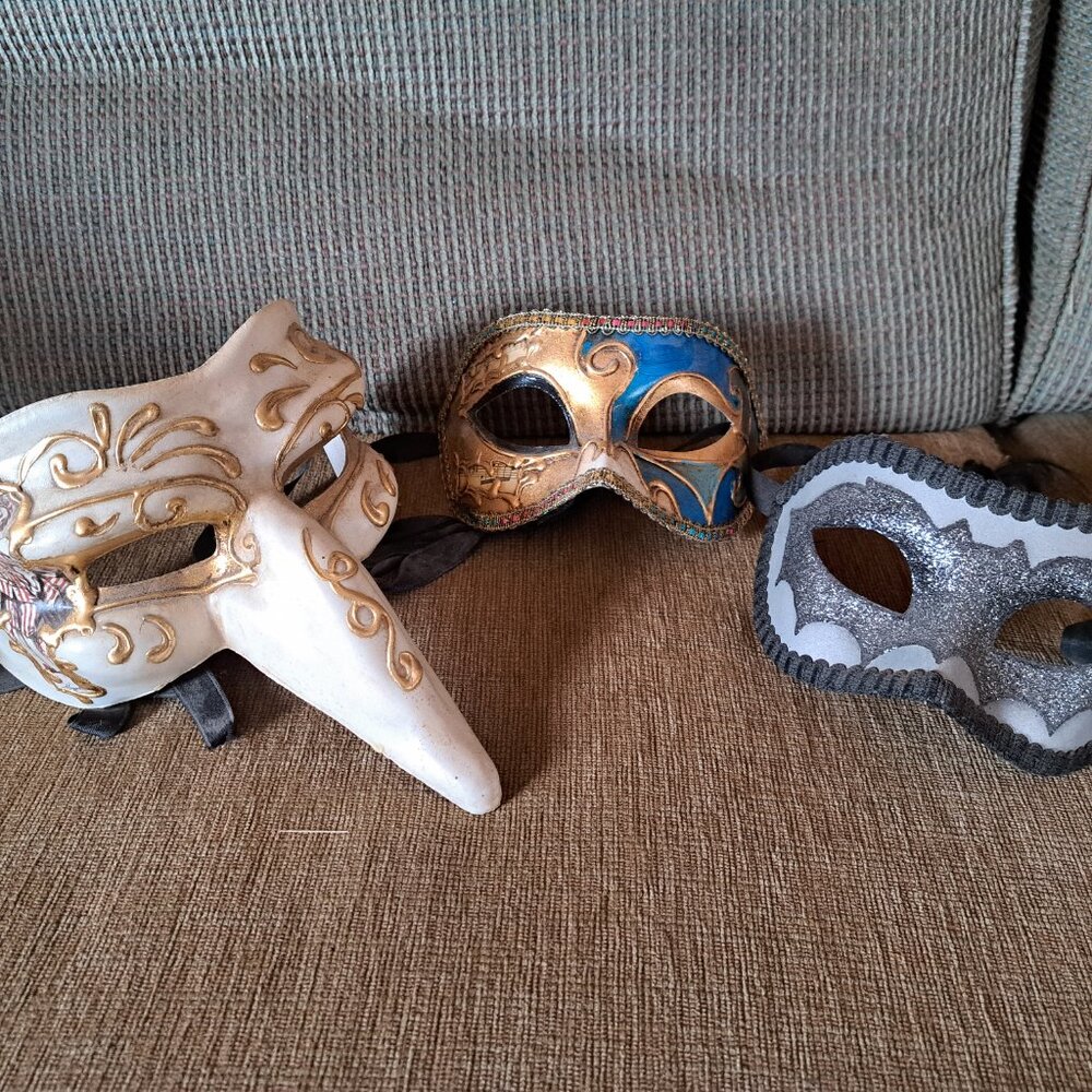 Three Italian masks
